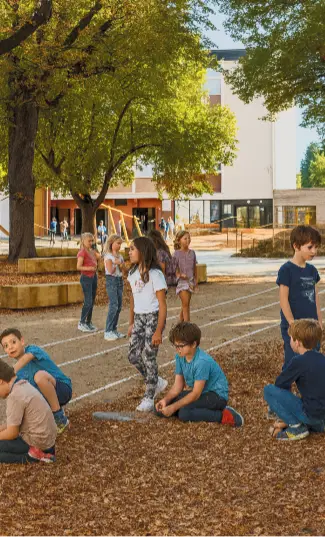 Image générée par IA pour parler de la nouvelle école de Cailloux sur fontaines